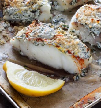 baked cod with lemon and herbs