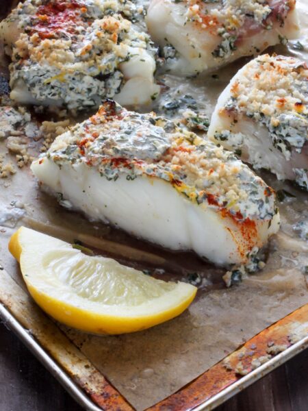 baked cod with lemon and herbs