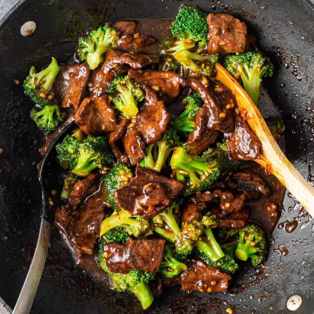 beef stir fry with broccoli